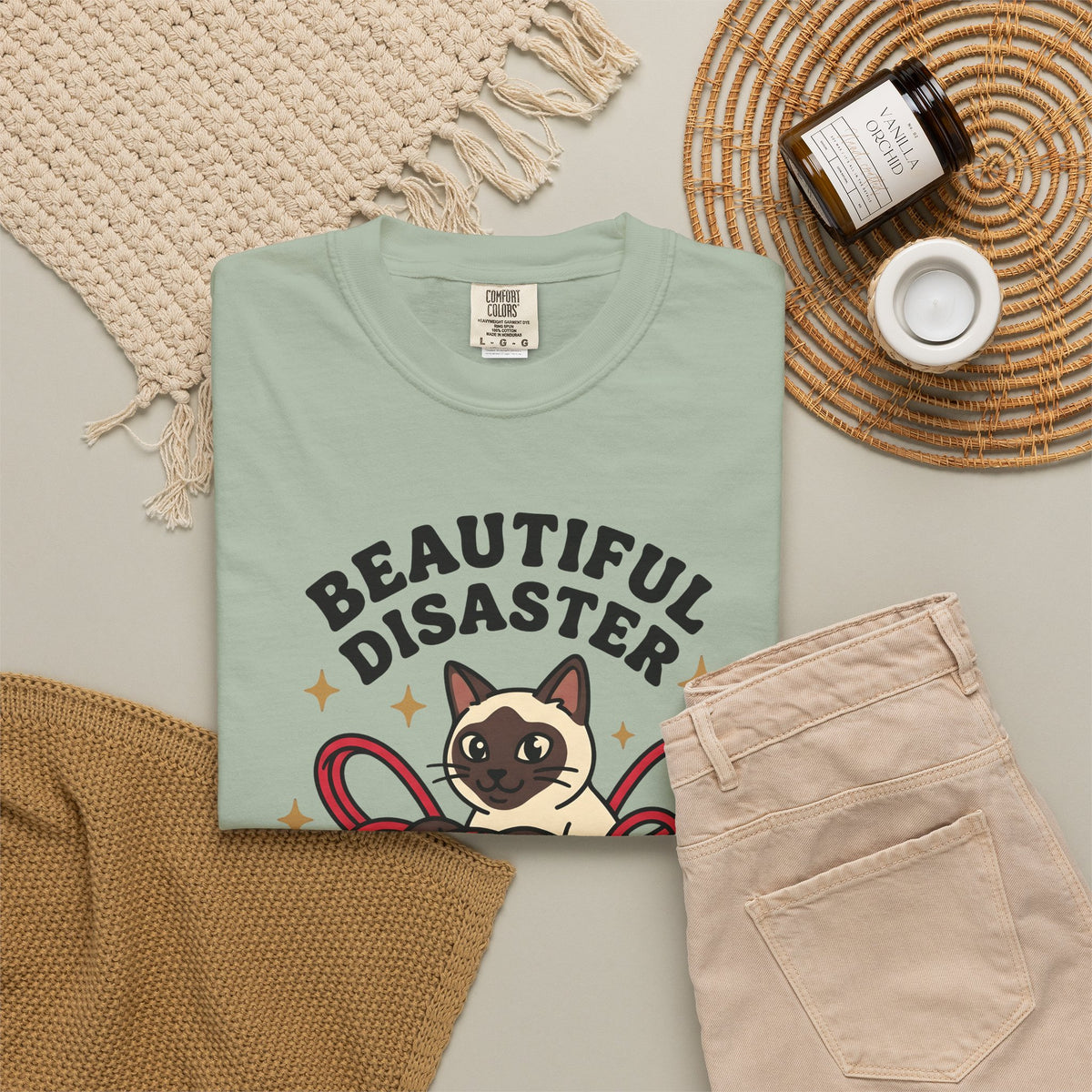 Siamese Kitten T-Shirt Cat Pet Gift Women Comic T-Shirt Kitten T-Shirt Cat Fan Cartoon T-Shirt Animal Graphic Vintage Wool Ball T-Shirt