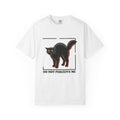 Ebony Cat Cat Event Gift Clean Black Cat Feline Fan Minimalist Party Aged Shining T-Shirt