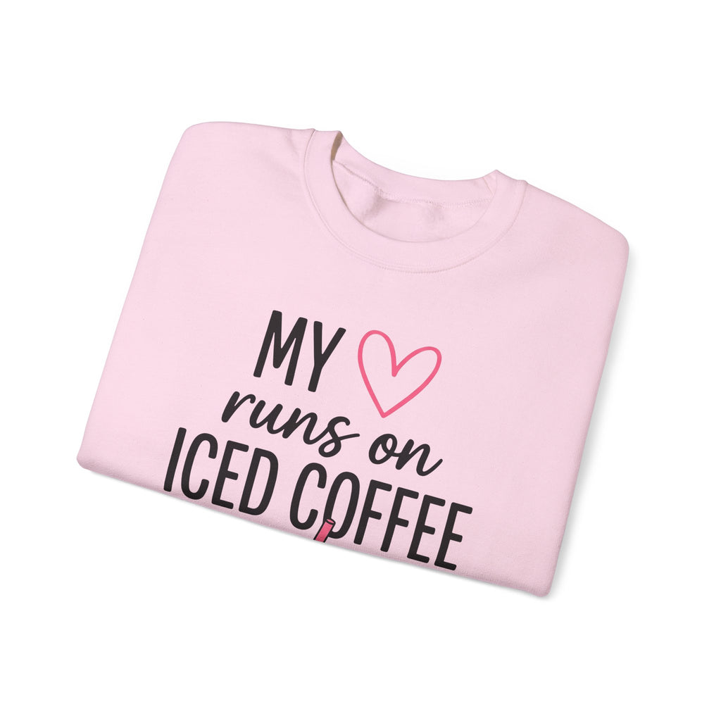 Cold Coffee Cup Sweatshirt Moms Espresso Gift Women Adorable Sweatshirt Coffee Sweatshirt Sweatshirt Mother Fan Coffee Sweatshirt Caffè Graphic Simple Love Symbol
