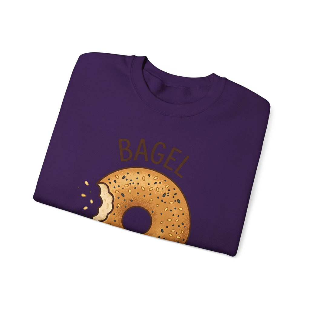 Bagel Desserts Morning Gift Doodle Bagel Pastry Fan Hand Drawn Breakfast Old School Sweatshirt