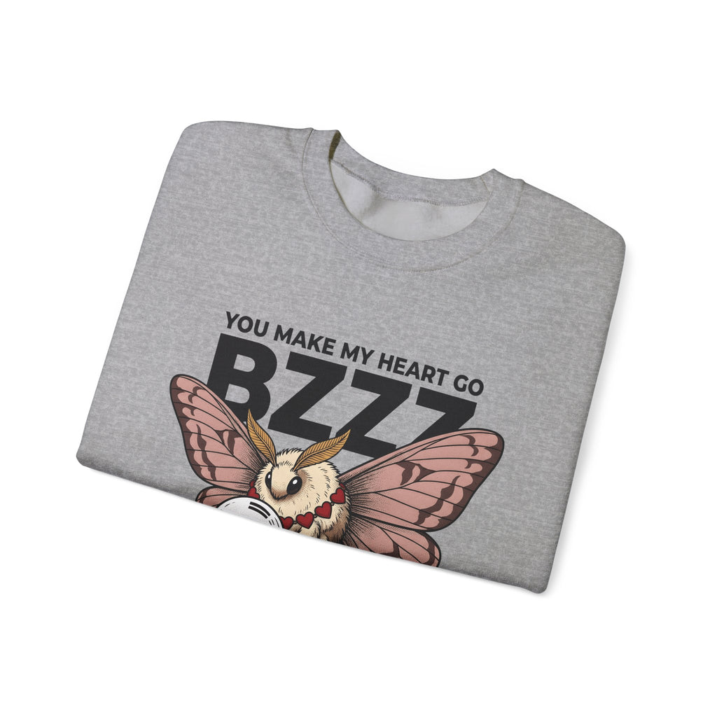 Moth Sweatshirt St. Valentine's Day Affection Gift Women Neo Traditional Sweatshirt Bug Sweatshirt Valentine Fan Vintage Sweatshirt Tender Graphic Antique