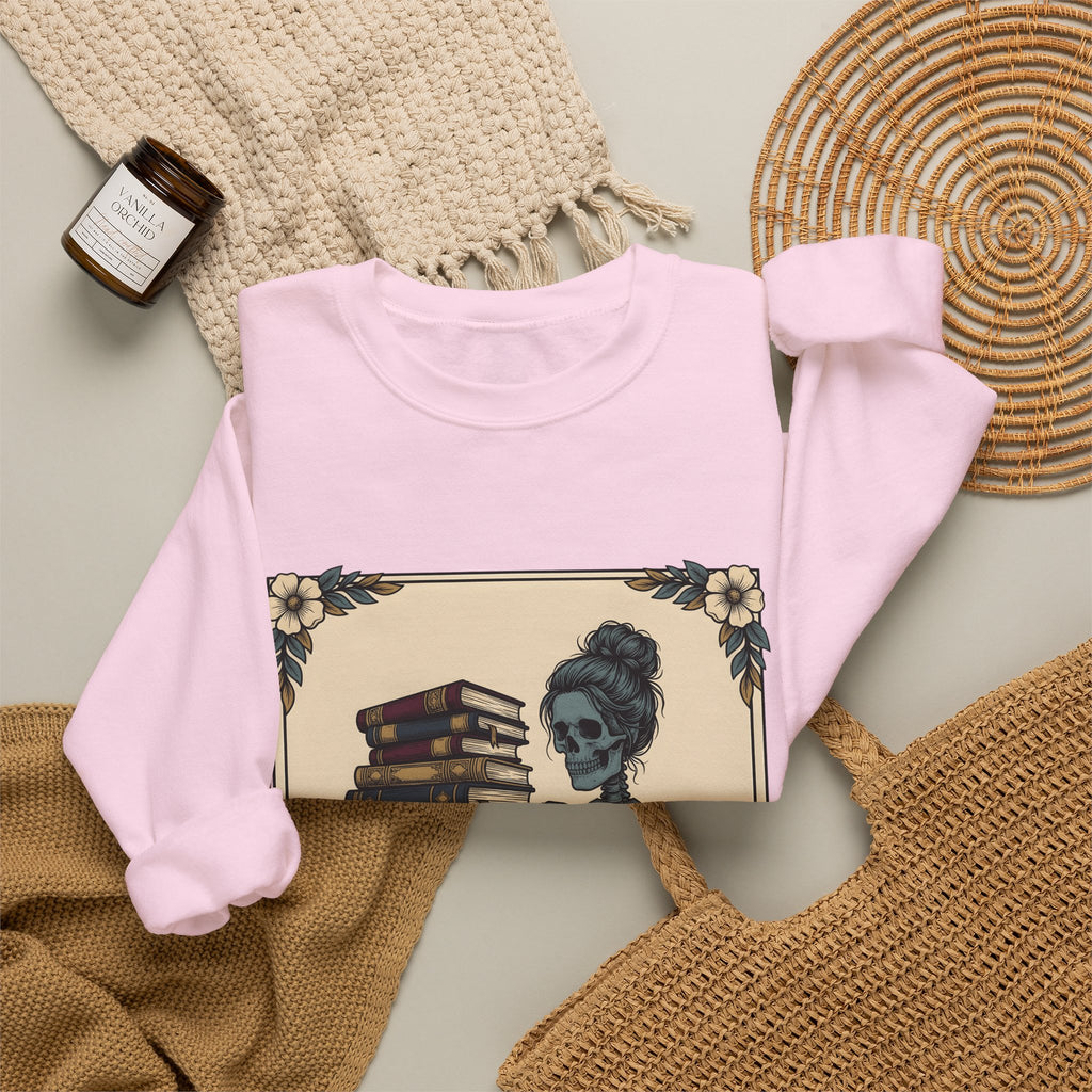 Skeleton Volumes Sweatshirt Boho Chic Dark Arts Gift Women Old Fashioned Sweatshirt Bone Anatomy Sweatshirt Bohemian Fan Vintage Style Sweatshirt Occult