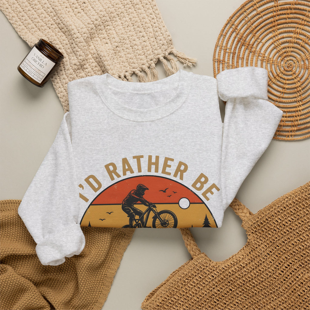 Mountain Biker Sweatshirt Mountain Biking Adventure Gift Women Vintage Sweatshirt Bmx Rider Sweatshirt Mountain Biking Enthusiast Retro Sweatshirt Exploration