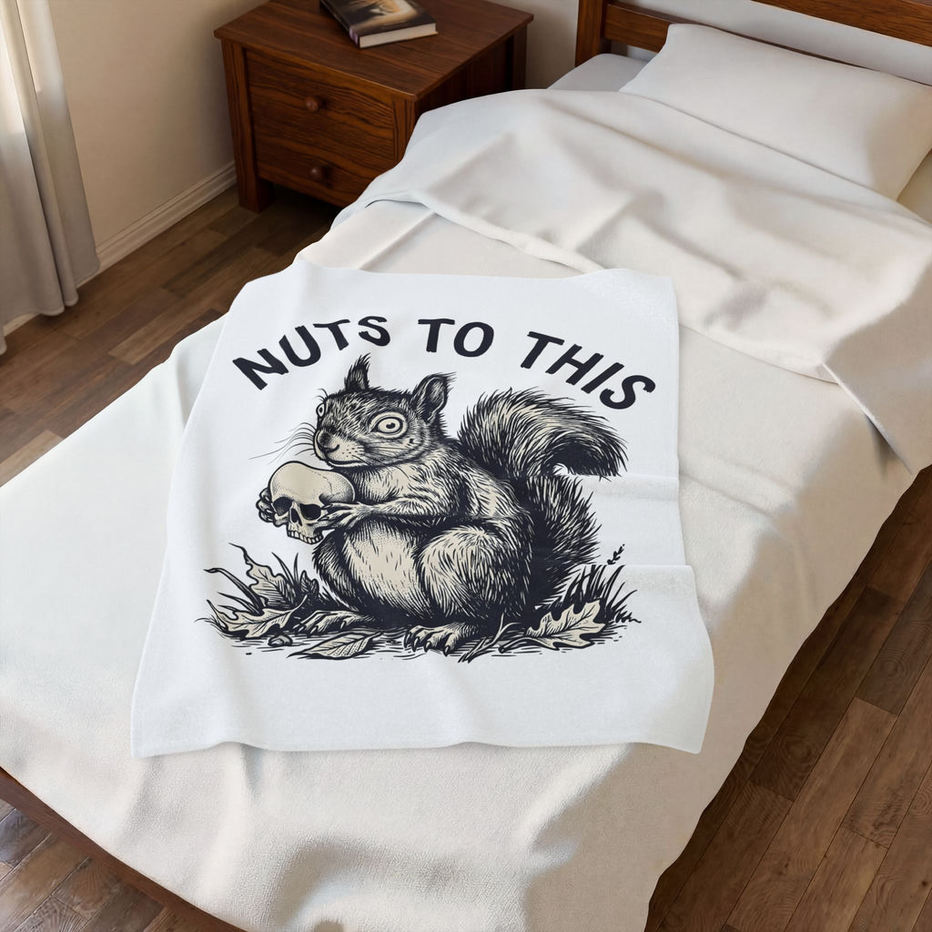 Chipmunk Skeleton Blanket Halloween Nature Gift Women Creepy Blanket Rodent Blanket Spooky Fan Squirrel Graphic Blanket Classic Maple Leaves Blanket