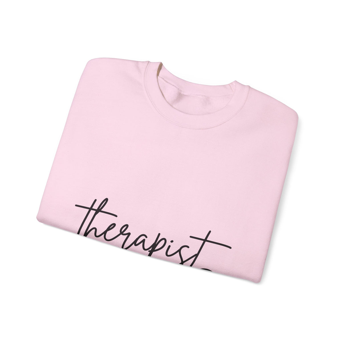 Therapist Word Art Sweatshirt Therapist Wellness Gift Women Minimalist Sweatshirt Counseling Typography Sweatshirt Mental Health Enthusiast Simple Sweatshirt
