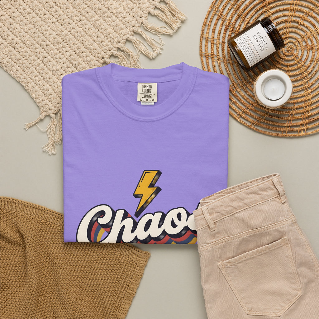 Lightning Flash T-Shirt Moms Jokes Gift Women Retro T-Shirt Thunderbolt T-Shirt Motherhood Fan Vintage T-Shirt Humor Graphic T-Shirt Vintage
