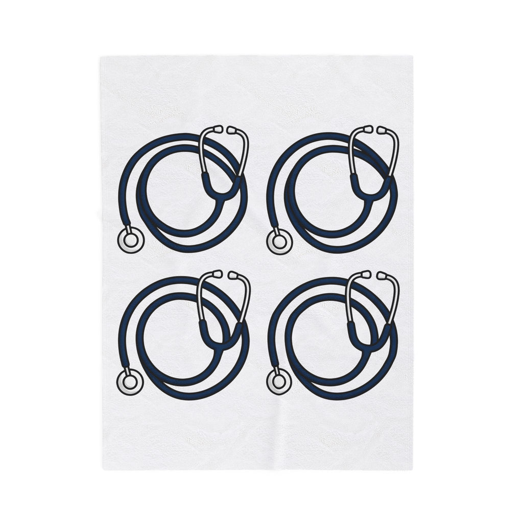 Stethoscope Print Blanket Nurses Medical Gift Women Simple Blanket Medical Device Blanket Nurse Practitioner Enthusiast Minimalist Blanket Clinical