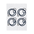 Stethoscope Print Blanket Nurses Medical Gift Women Simple Blanket Medical Device Blanket Nurse Practitioner Enthusiast Minimalist Blanket Clinical