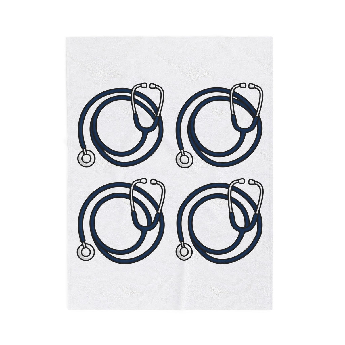 Stethoscope Print Blanket Nurses Medical Gift Women Simple Blanket Medical Device Blanket Nurse Practitioner Enthusiast Minimalist Blanket Clinical