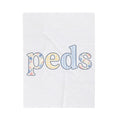 Floral Monogram Blanket Nurses Hospital Gift Women Pale Colors Blanket Initial Blanket Nurse Enthusiast Pastel Blanket Medical Graphic Old School