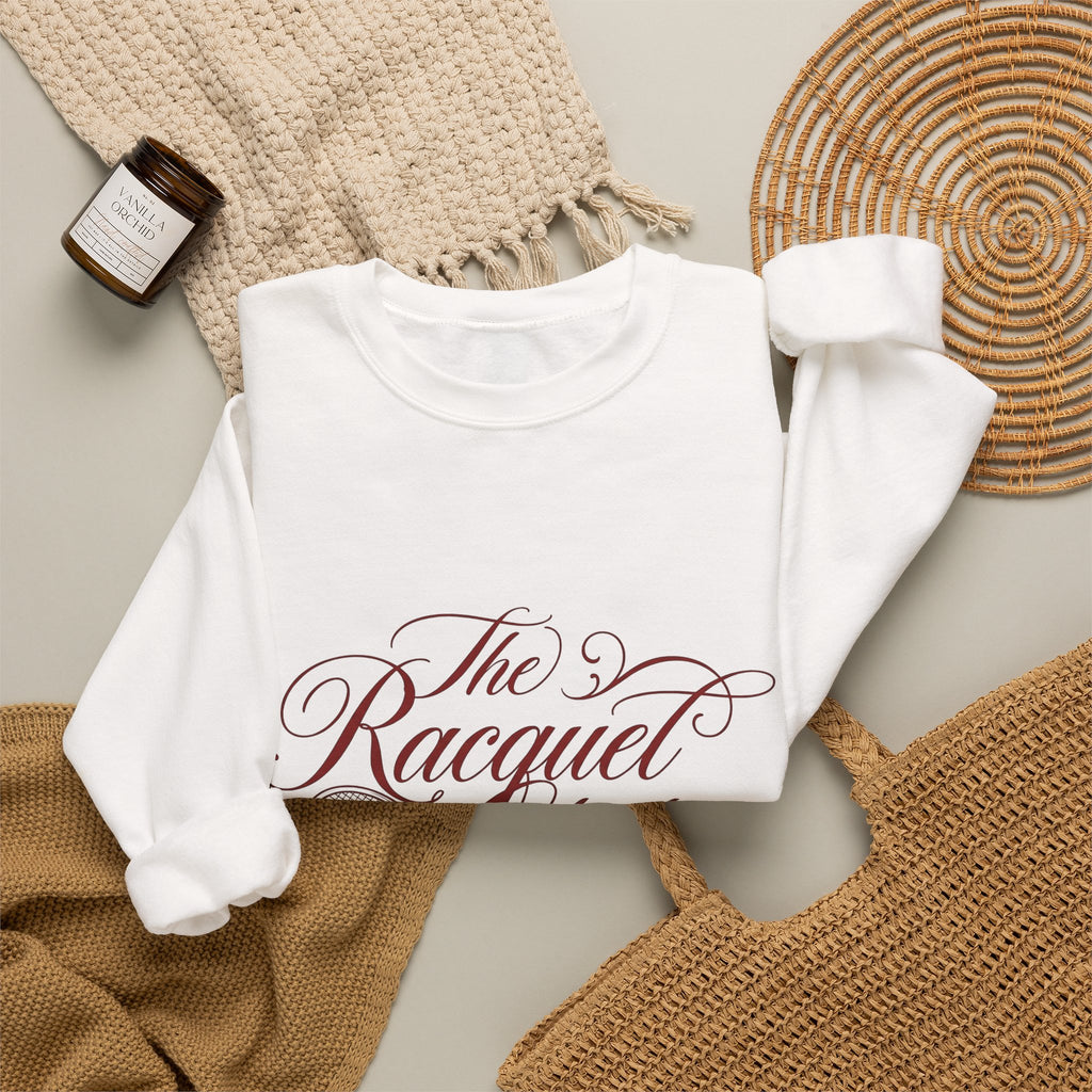Tennis Rackets Sweatshirt Tennis Games Gift Women Handwritten Sweatshirt Racket Sweatshirt Tennis Fan Handwritten Sweatshirt Sports Graphic Classic Heart Shape
