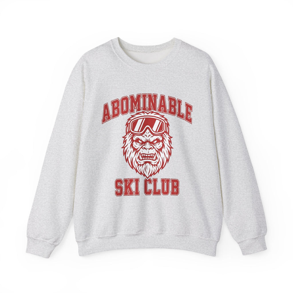 Abominable Snowman Face Sweatshirt Christmas Cold Gift Women Strong Sweatshirt Yeti Sweatshirt Xmas Fan Vintage Sweatshirt Frosty Graphic Antique Snow Goggles