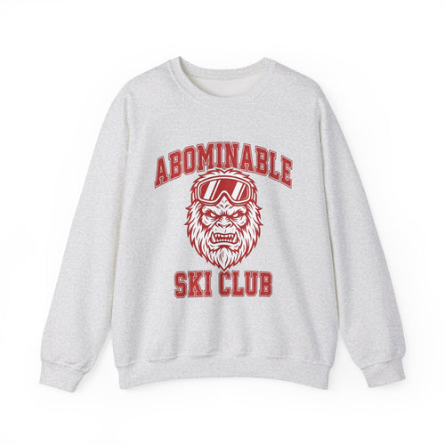 Abominable Snowman Face Sweatshirt Christmas Cold Gift Women Strong Sweatshirt Yeti Sweatshirt Xmas Fan Vintage Sweatshirt Frosty Graphic Antique Snow Goggles