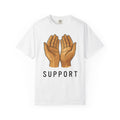 Open Palms T-Shirt Support Thanks Gift Women Sketch T-Shirt Hands T-Shirt Caregiver Enthusiast Drawing Illustration Gratitude Graphic Simple