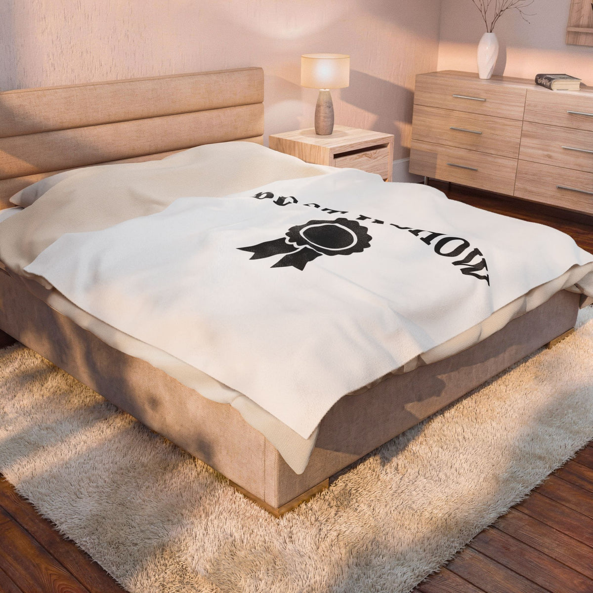 Award Ribbon Blanket Dog Competition Gift Women Minimalist Blanket Rosette Blanket Dog Fan Simple Blanket Championship Graphic Retro Badge Blanket