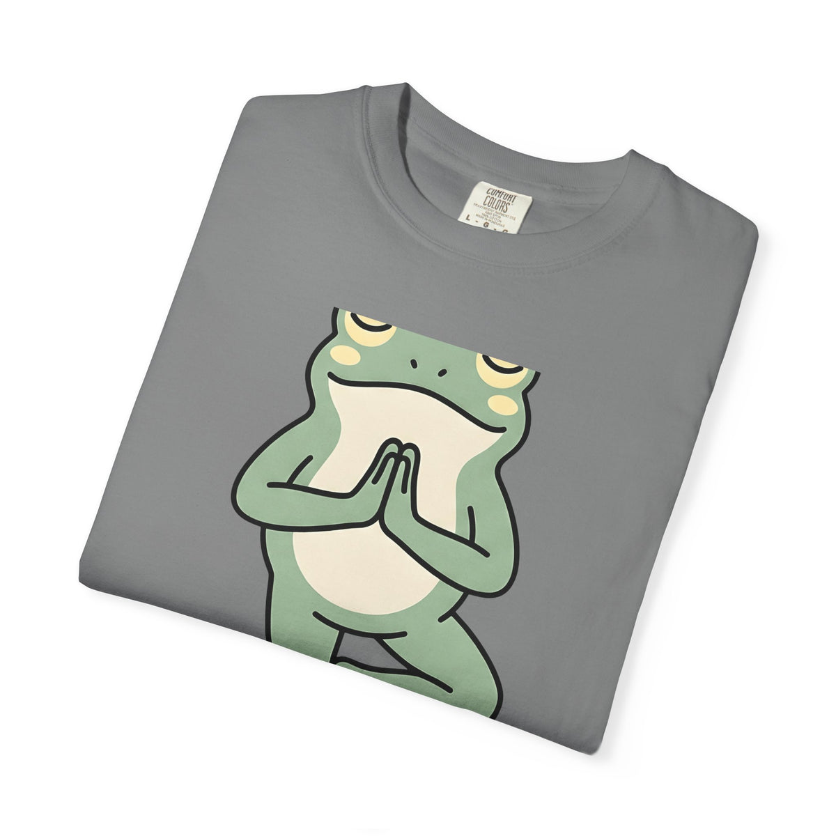 Yoga Frog T-Shirt Yoga Nature Gift Women Sketch T-Shirt Toad T-Shirt Yoga Enthusiast Drawing Illustration Wildlife Graphic Clean Standing Pose