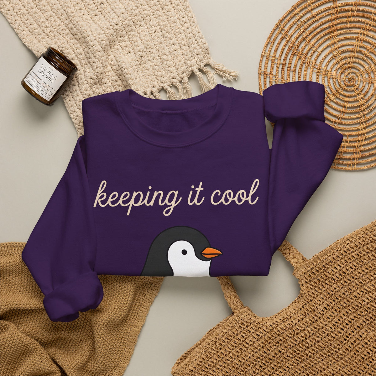Penguin Nurse Sweatshirt Nurse Wildlife Gift Women Comic Sweatshirt Penguin Sweatshirt Nursing Enthusiast Cartoon Sweatshirt Wildlife Graphic Simple