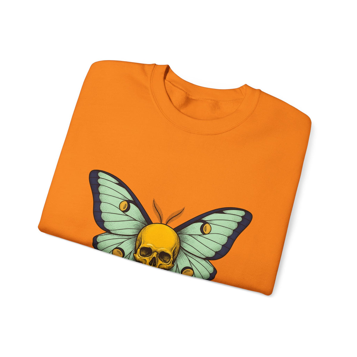 Skull Butterfly Sweatshirt Boho Chic Emo Gift Women Blackwork Sweatshirt Sugar Skull Sweatshirt Bohemian Fan Tattoo Sweatshirt Gothic Graphic Classic Moth