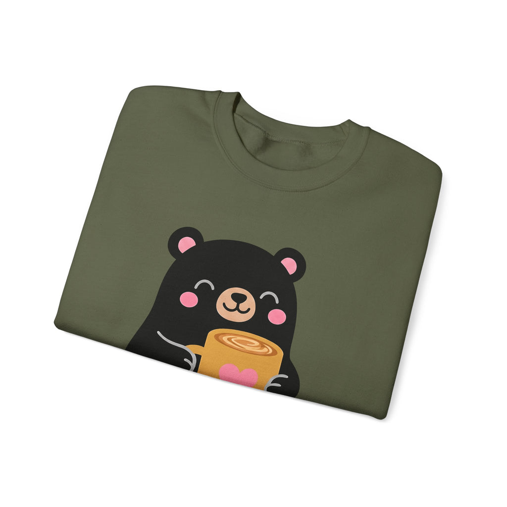Bear Coffee Cup Coffee Animal Gift Cute Mug Coffee Fan Coffee Mug Kawaii Minimalist Sweatshirt