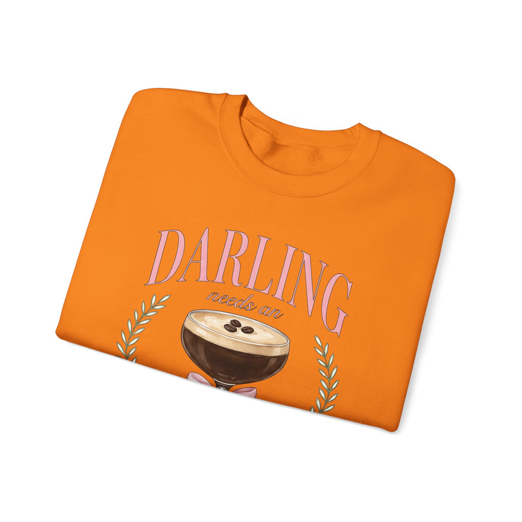 Espresso Martini Sweatshirt Coffee Cocktail Gift Women Watercolor Sweatshirt Martini Sweatshirt Coffee Fan Cocktail Design Sweatshirt Hand Drawn Pink Bow
