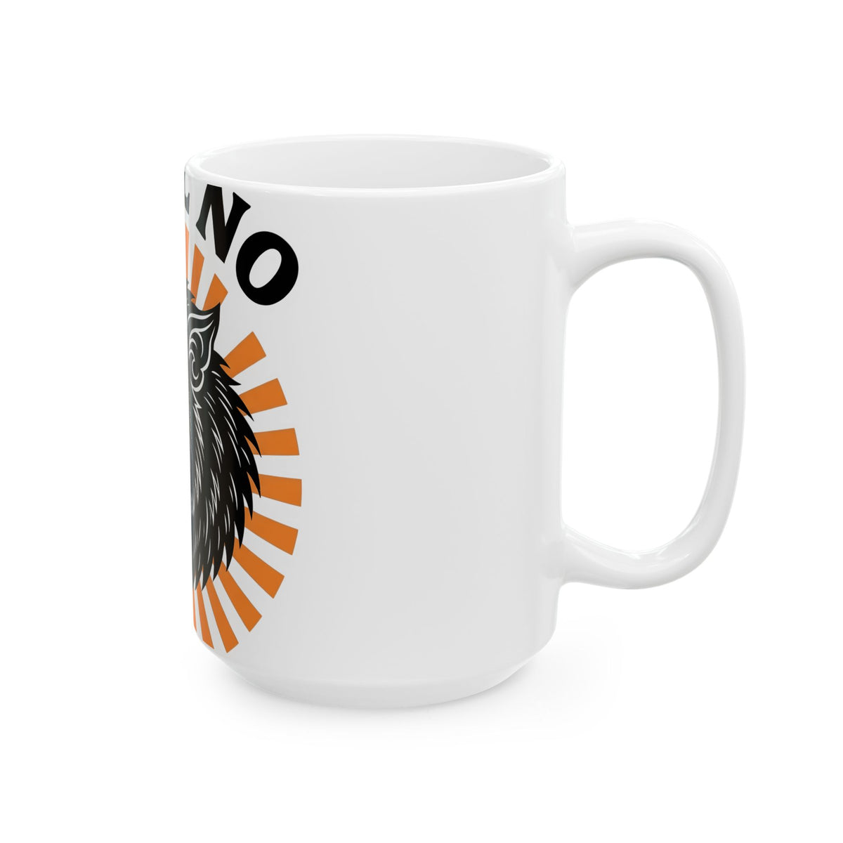 Wolf Face Halloween Scary Gift Werewolf Horror Fan Creepy Retro Sunburst Mug