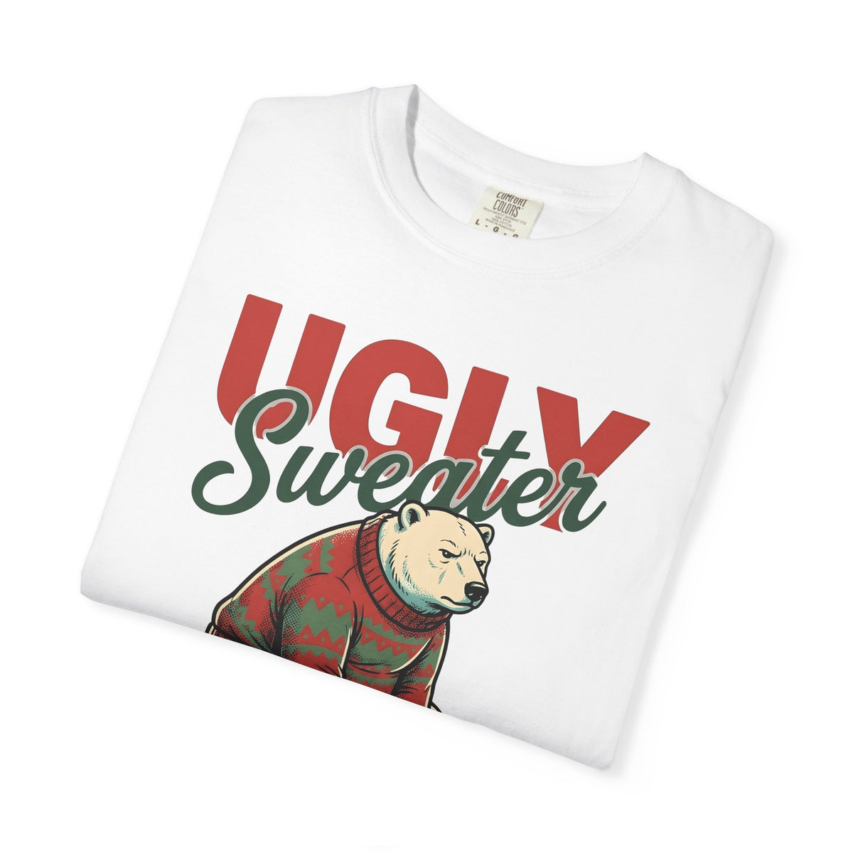 Arctic Bear Sweater Christmas Fauna Gift Nostalgic Polar Bear Xmas Fan Vintage Wildlife Doodle T-Shirt