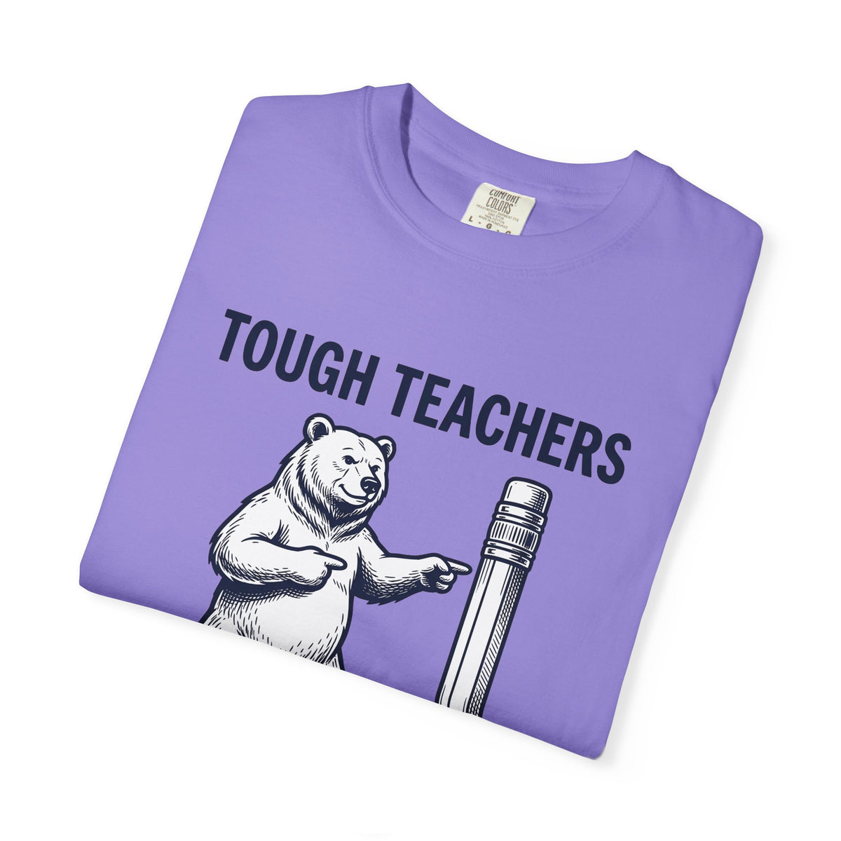 Bear Pen T-Shirt Teachers Wildlife Gift Women Sketch T-Shirt Pen Holder T-Shirt Educator Enthusiast Drawing Illustration Retro Classroom T-Shirt