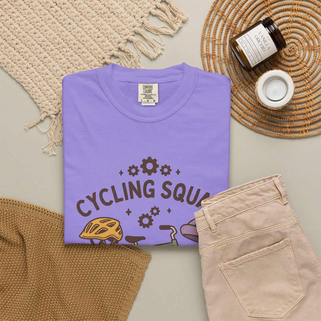 Cycle Image T-Shirt Cycling Sports Gift Women Cartoon T-Shirt Bicycle T-Shirt Cyclist Enthusiast Comic T-Shirt Athletic Graphic Design Graphic