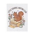 Squirrel Tower Papers Blanket Writing Critter Gift Women Playful Blanket Paper Tower Blanket Author Fan Stationery Blanket Animal Graphic Line Art