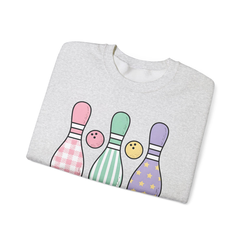 Bowling Pins Sweatshirt Bowling Activity Gift Women Line Art Sweatshirt Tenpins Sweatshirt Bowling Fan Bowling Illustrations Sweatshirt Marker Bowling Ball