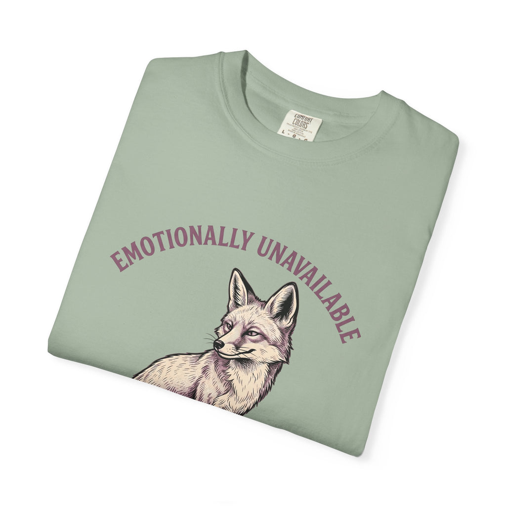 Fox Funny Animal Gift Hand Drawn Fox Humor Fan Illustrated Wildlife Vintage Arched Text T-Shirt