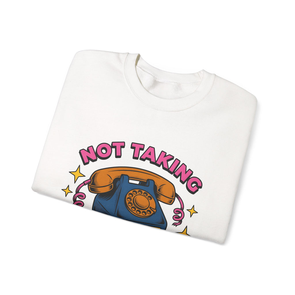 Vintage Rotary Phone Funny Jokes Gift Cartoon Old Phone Comedy Fan Humor Joke Classic Sweatshirt