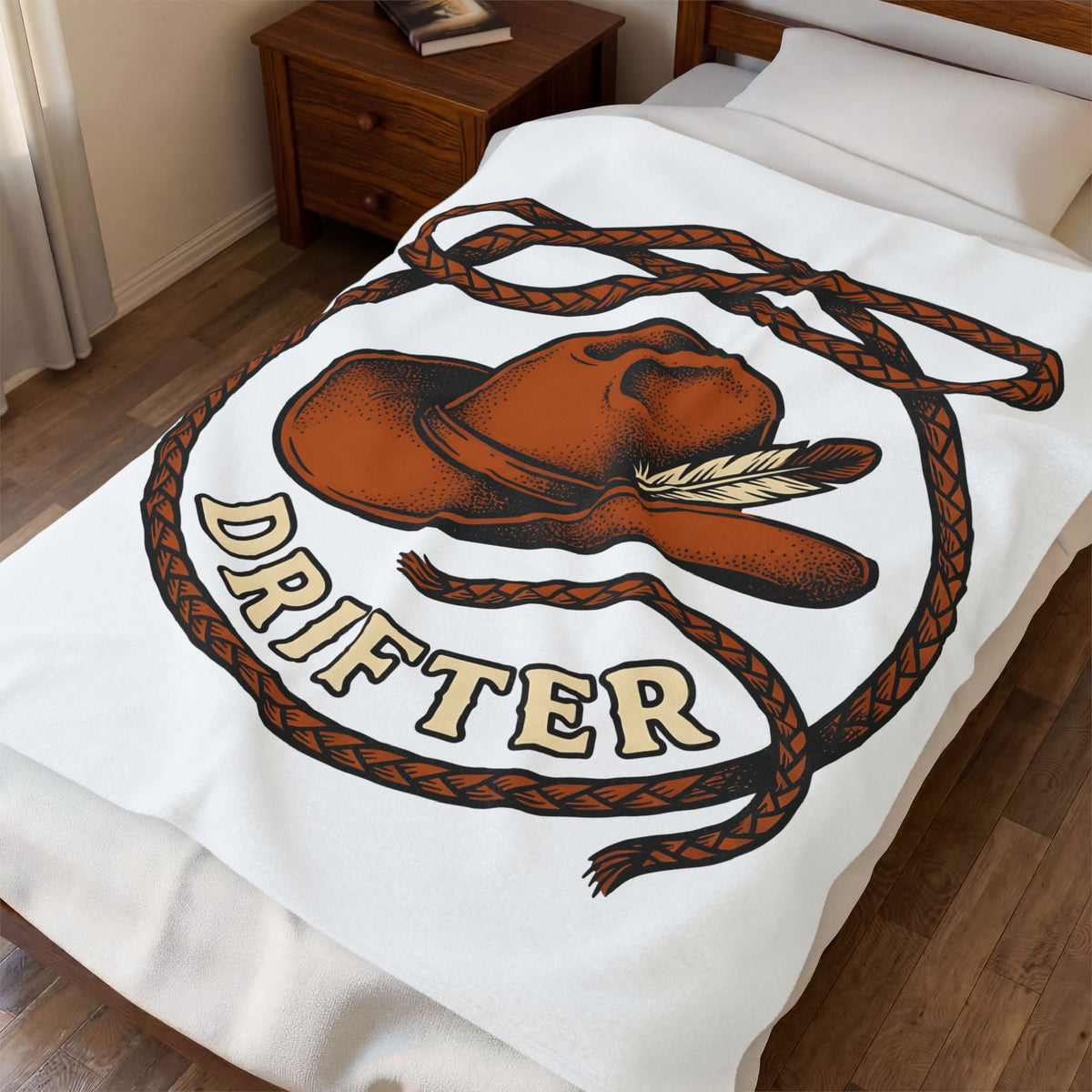 Rancher Hat Blanket Cowgirl Rodeo Gift Women Antique Blanket Cowboy Hat Blanket Cowgirl Fan Western Blanket Rodeo Graphic Traditional Cord Blanket