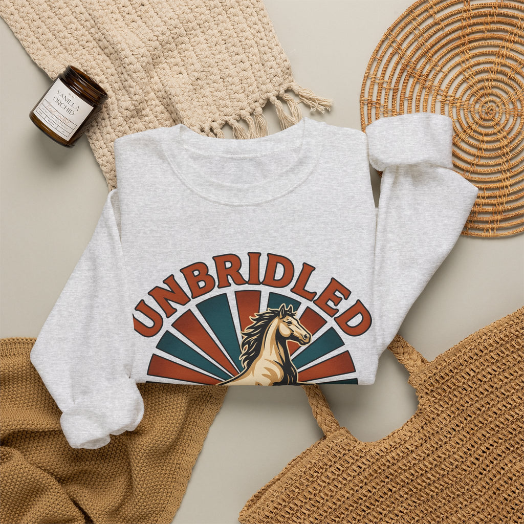 Bucking Horse Sweatshirt Cowgirl Cowboy Gift Women Rustic Sweatshirt Bronco Sweatshirt Rodeo Fan Western Sweatshirt Cowboy Graphic Classic Sun Rays Sweatshirt