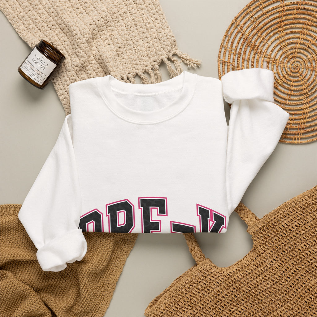 Wildcat Varsity Letters Sweatshirt Teachers Learning Gift Women Thick Sweatshirt Letterman Sweatshirt Educator Enthusiast Bold Sweatshirt Education Graphic Old