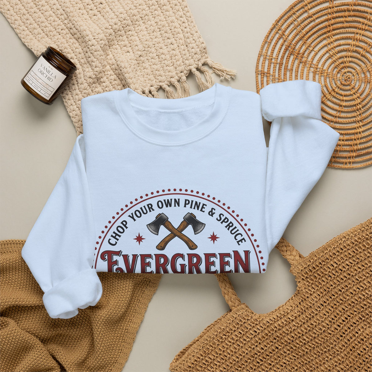 Pine Tree Farm Sweatshirt Christmas Outdoors Gift Women Vintage Sweatshirt Tree Farm Sweatshirt Xmas Enthusiast Distressed Sweatshirt Wilderness Graphic Retro