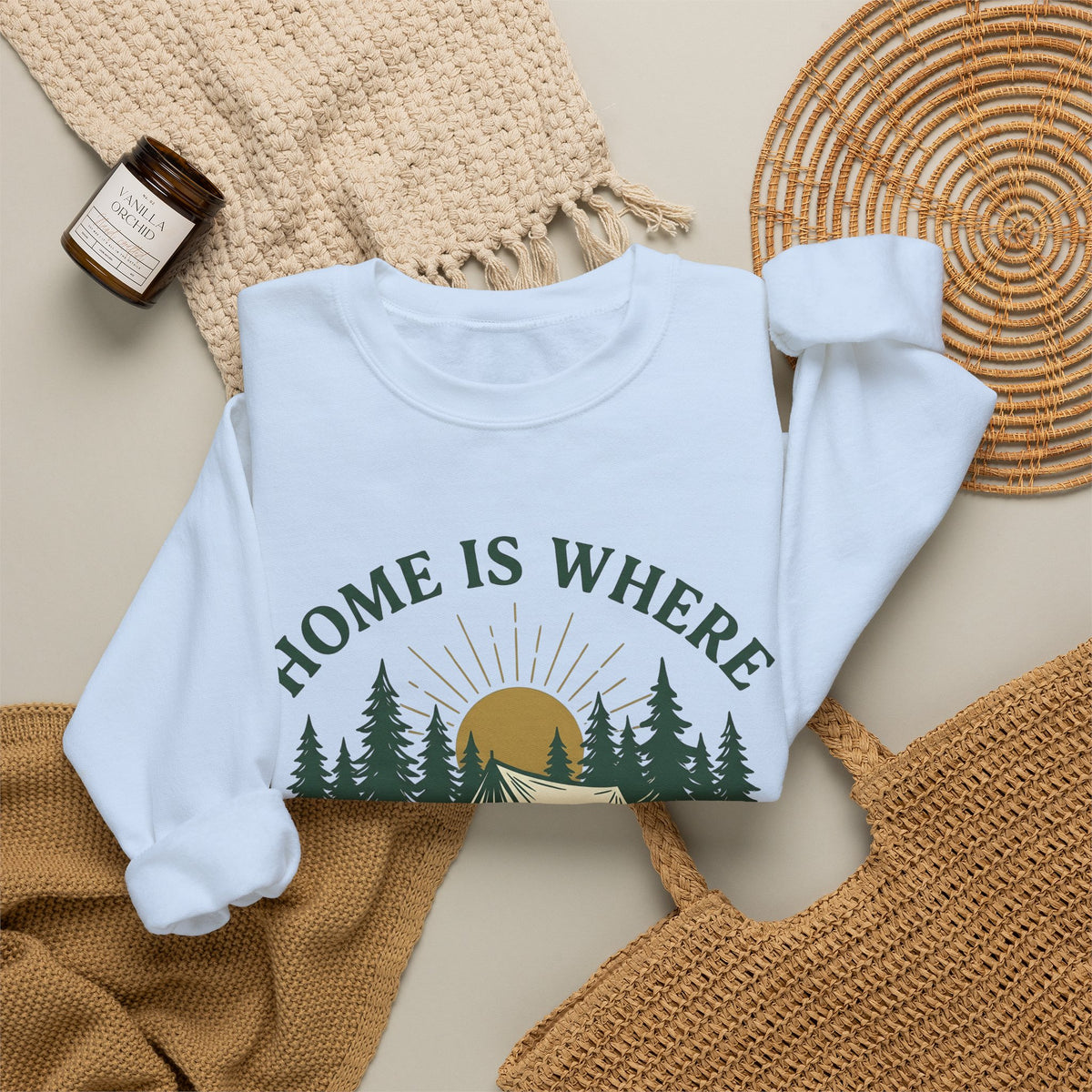 Outdoor Tent Sweatshirt Camping Adventure Gift Women Farmhouse Sweatshirt Canopy Sweatshirt Camper Enthusiast Rustic Sweatshirt Exploration Graphic Old School