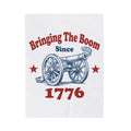 Cannon Illustration Blanket 4th Of July America Gift Women Retro Blanket Artillery Blanket Fireworks Fan Vintage Blanket Patriotic Graphic Sketch