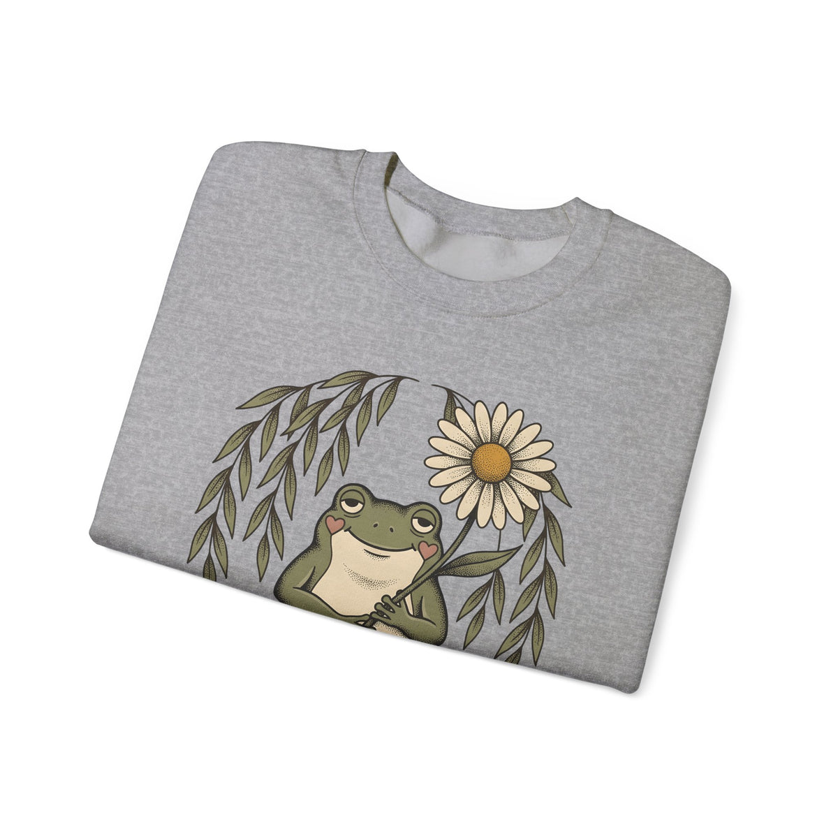 Frog Flower Cute Animal Gift Boho Toad T Sweatshirt
