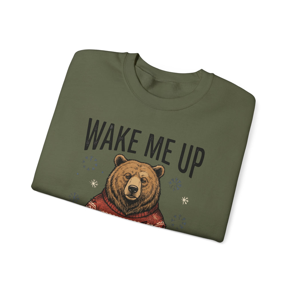 Bear Knitwear Sweatshirt Christmas Cold Gift Women Cabin Sweatshirt Teddy Sweatshirt Xmas Fan Rustic Sweatshirt Frosty Graphic Outline Winter Snow Sweatshirt