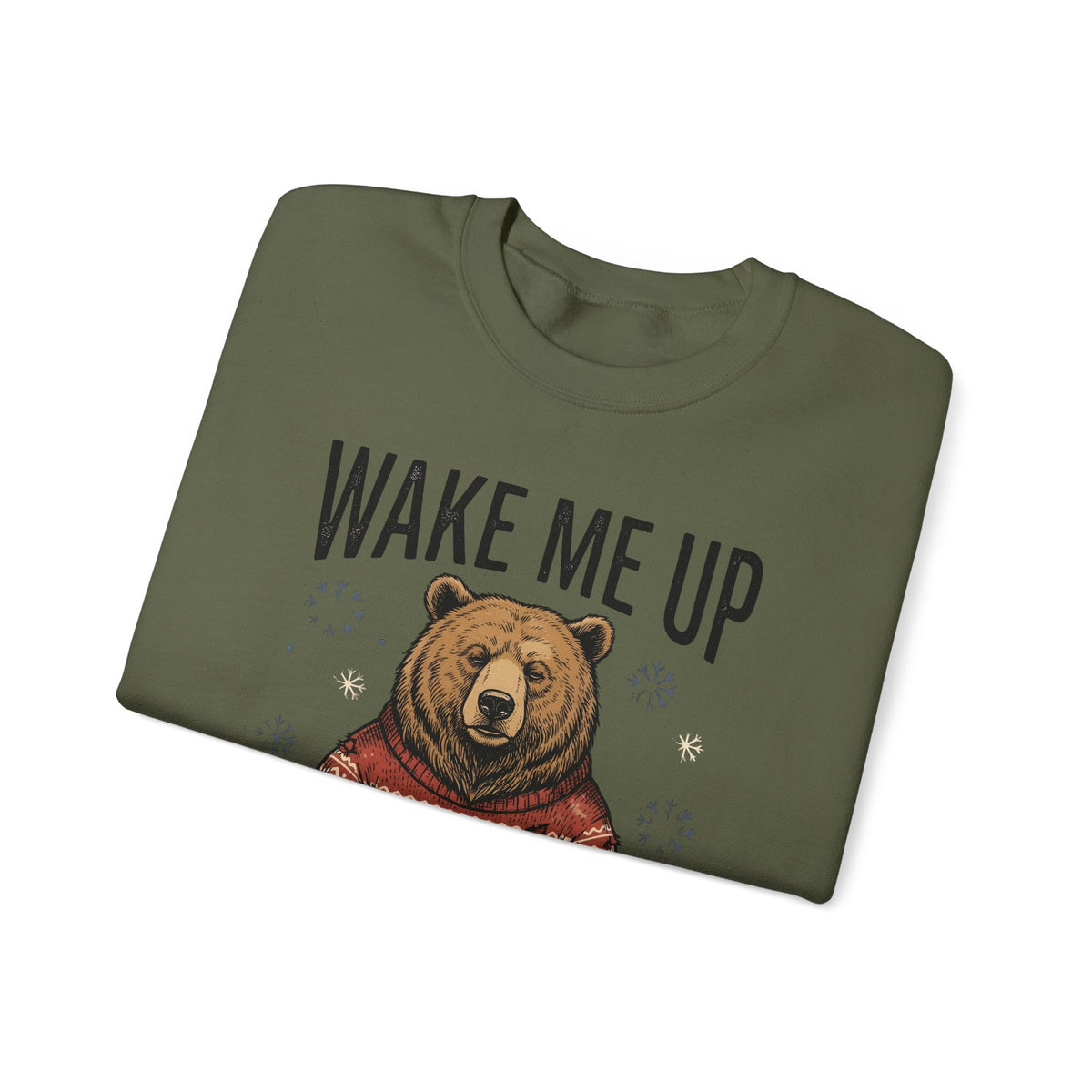Bear Knitwear Sweatshirt Christmas Cold Gift Women Cabin Sweatshirt Teddy Sweatshirt Xmas Fan Rustic Sweatshirt Frosty Graphic Outline Winter Snow Sweatshirt