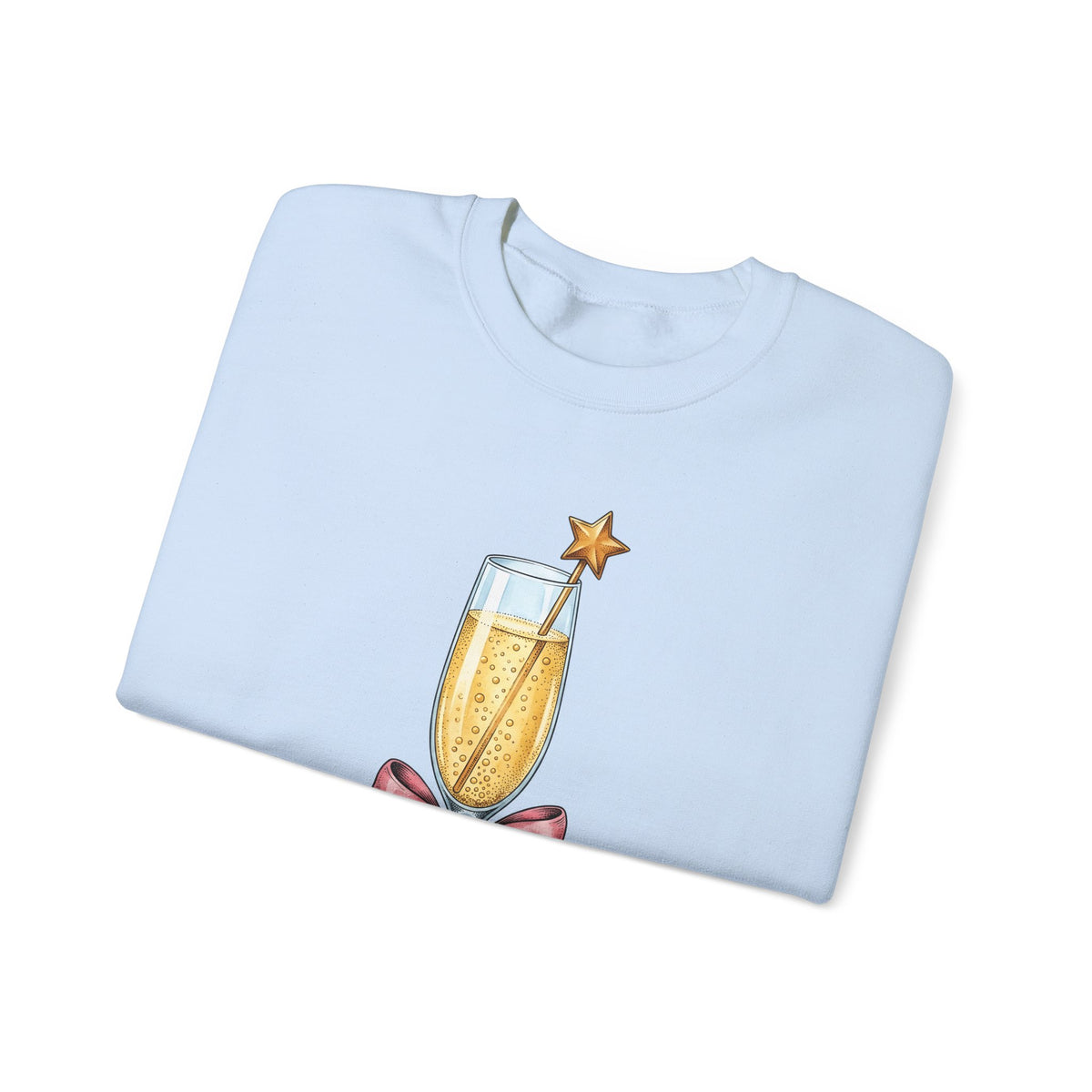 Flute Glass Holiday Occasion Gift Minimalist Glassware Christmas Fan Simple Celebration Sweatshirt