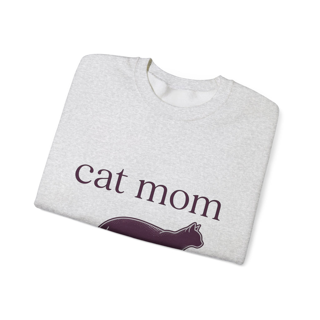 Cat Graphic Sweatshirt Cat Mom Animal Gift Women Minimalist Sweatshirt Kitten Sweatshirt Cat Lady Fan Feline Sweatshirt Simple Design Creature Graphic Vintage