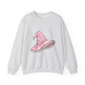 Witch Hat Halloween Witch Gift Kawaii Pointy Hat Spooky Fan Magical Cartoon Crescent Moon Sweatshirt