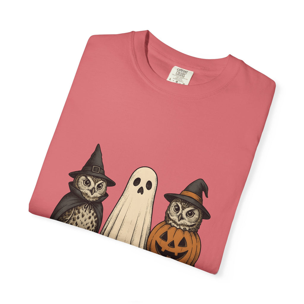 Owl Halloween Costumes Halloween Creatures Gift Classic Owl Costume Horror Fan Spooky Monster T-Shirt