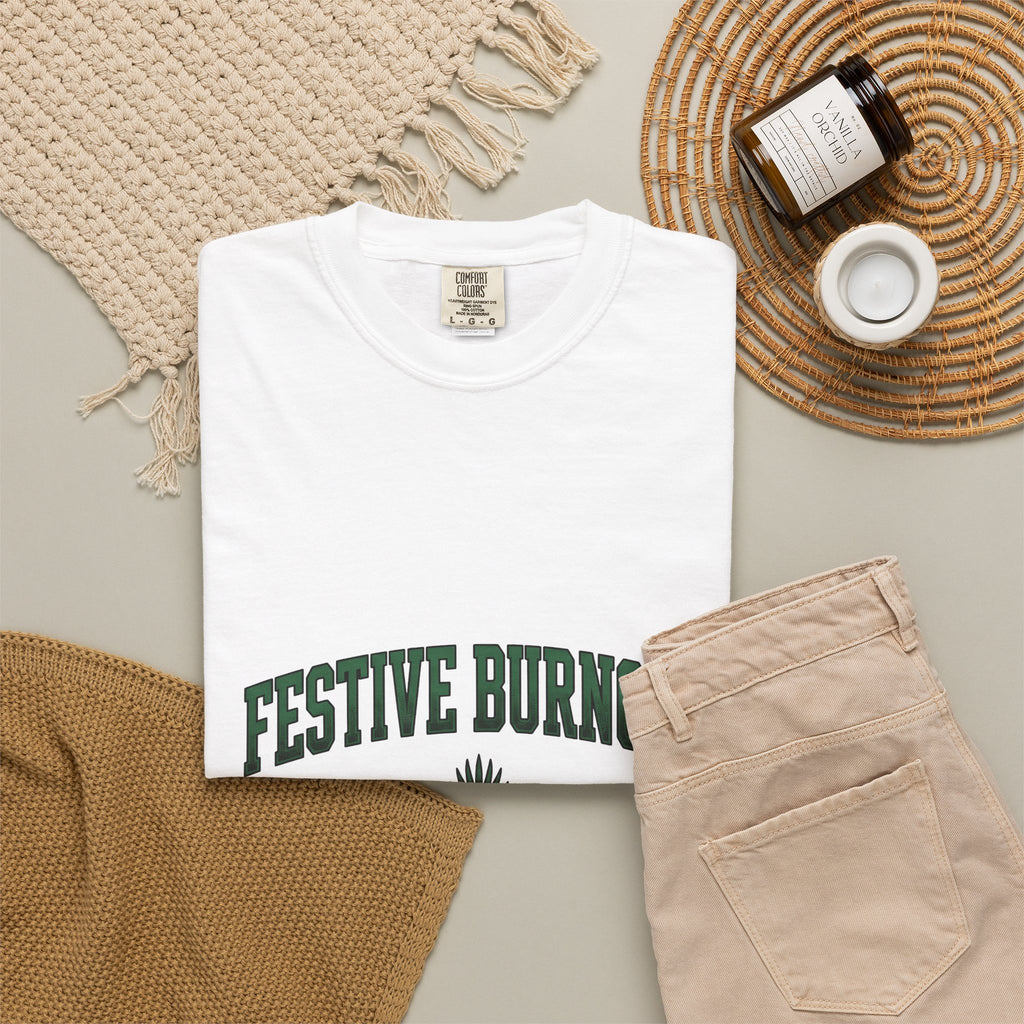 Palm Leaf Holiday Noel Gift Heavy Frond Christmas Fan Vintage Christmas Classic Seasonal Leaf T-Shirt