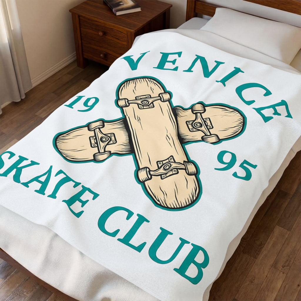 Crisscross Skateboards Blanket Skateboarding Casual Wear Gift Women Line Art Blanket Skateboard Blanket Skater Enthusiast Illustration Blanket