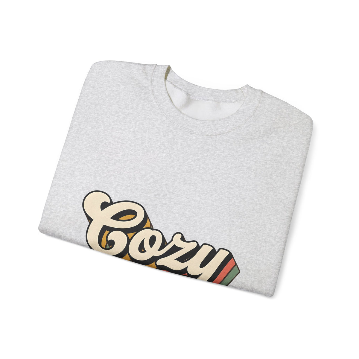 Old School Text Holiday Seasonal Gift Heavy Retro Typography Festive Fan Holiday Nostalgic Rainbow Sweatshirt
