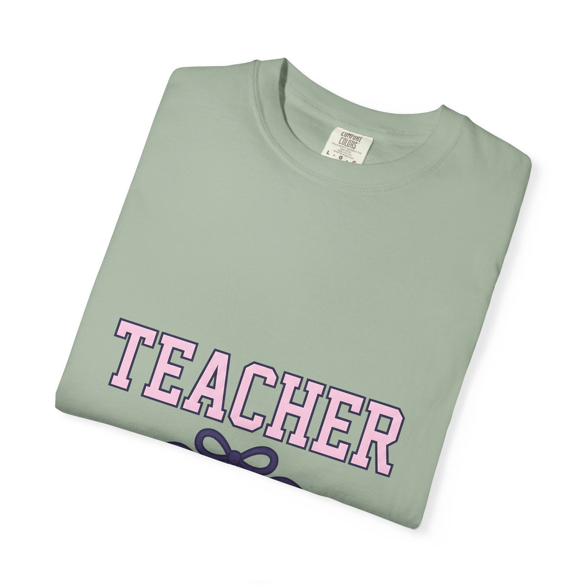 Bow Graphic T-Shirt Teachers Appreciation Gift Women Bold T-Shirt Bow T-Shirt Educator Enthusiast Graphic T-Shirt Gratitude Illustration Minimalist