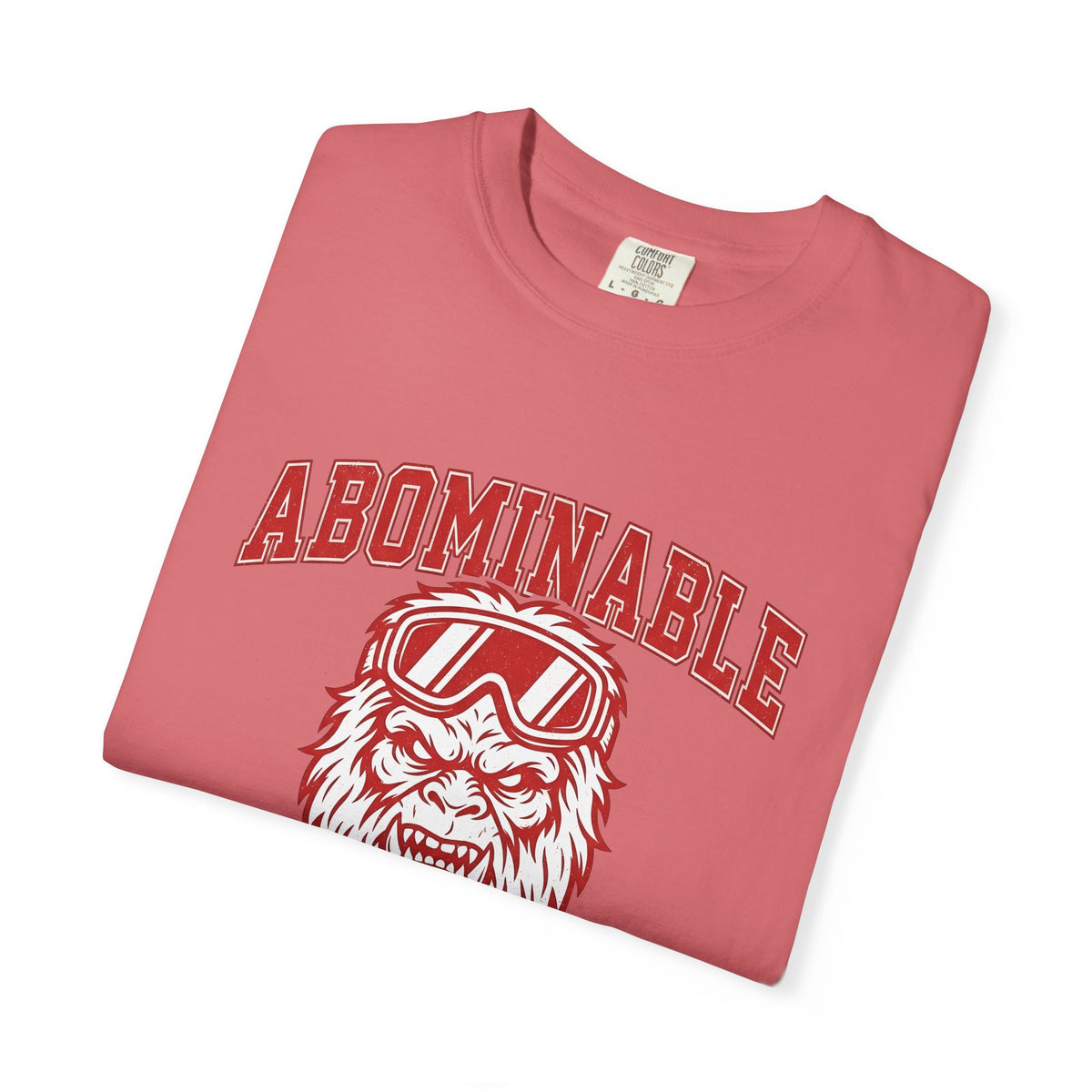 Abominable Snowman Face T-Shirt Christmas Cold Gift Women Strong T-Shirt Yeti T-Shirt Xmas Fan Vintage T-Shirt Frosty Graphic Antique Snow Goggles